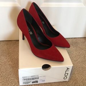 Red Aldo Pumps